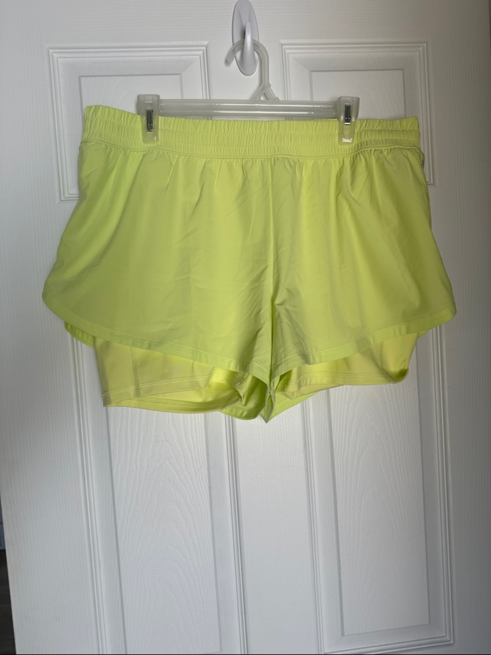 DSG Neon Yellow Athletic Shorts for Women
